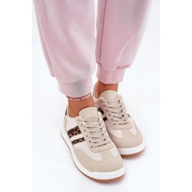 Evento Naisten lenkkarit Eco mokkanan leopardi beige 3