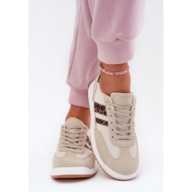 Evento Naisten lenkkarit Eco mokkanan leopardi beige 5