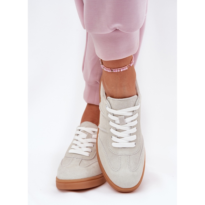 Evento Mokkanahkaiset lenkkarit naiset harmaa 2