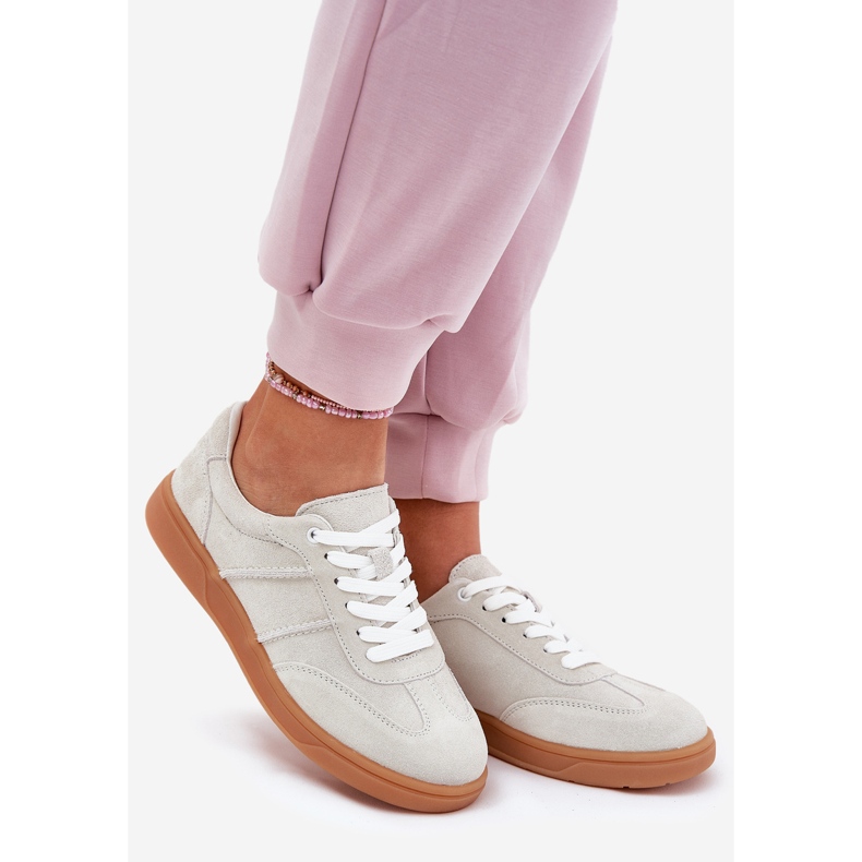 Evento Mokkanahkaiset lenkkarit naiset harmaa 1