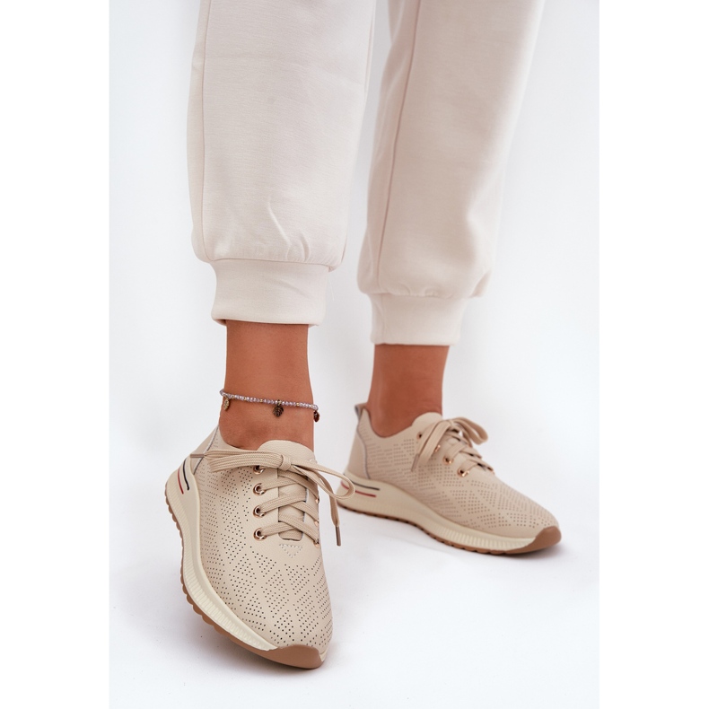 ARTIKER Nahkainen kevyt naisten taksikeri 54c1759 beige 2