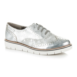 Kylie Hopeanväriset nauhakengät harmaa 1