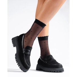 Shelovet naisten mustat mokkanahkaat 2