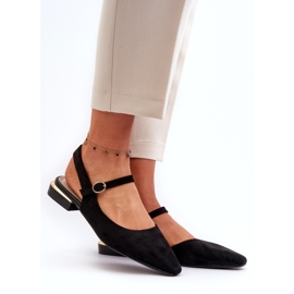 Naisten baleriinit matalakorkoisilla avokoroilla Sergio Leone SK831 Musta 1