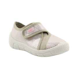 Tossut Vaalea pohjallinen SOFT-B Befado vaaleanpunainen harmaa ruskea 1