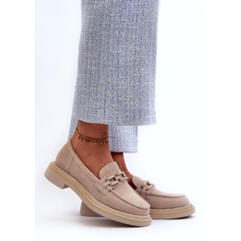 S.Barski Naisten litteäkorkoiset nahkapesät, joissa on sisustus TW101 Light Beige 1