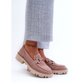 S.Barski Mokkanahkaiset naisten leivänkoristeet Tw117 Pink vaaleanpunainen 1