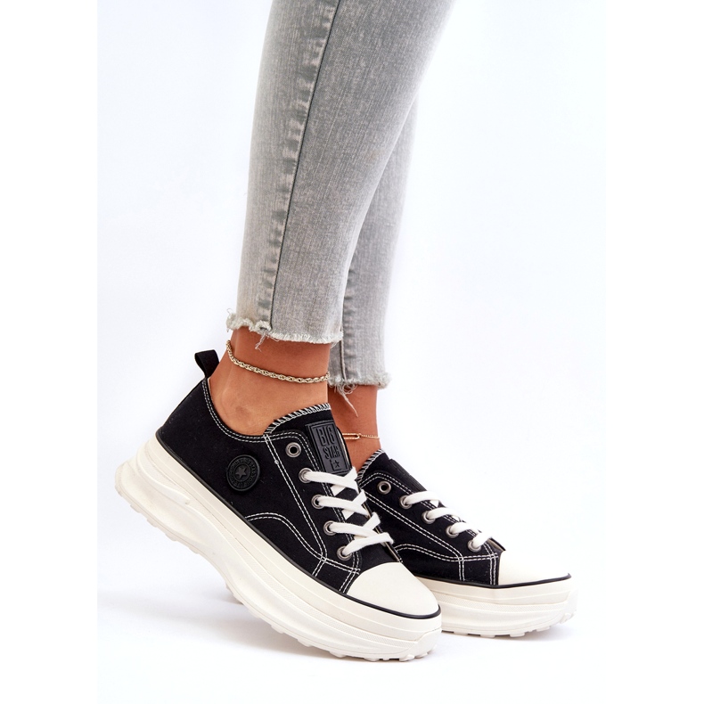 Naisten lenkkarit massiivisella pohjalla Big Star NN274125 Black musta 1