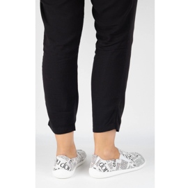 Pollonus Paljain jalan nahkaiset naiset valkoinen 2