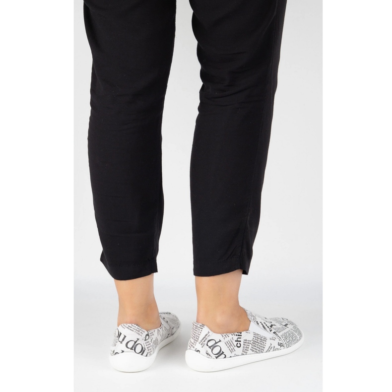 Pollonus Paljain jalan nahkaiset naiset valkoinen 2