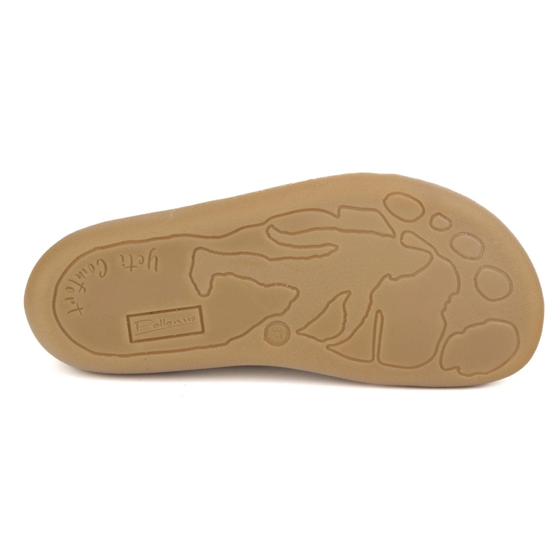 Paljain jaloin nahkaiset naisten pisteet Pollonus 5-1288-024 vanilja verona/perforointi beige 1