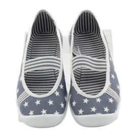 Tyttöjen tossut Befado 193y064 tähteä harmaa valkoinen 4