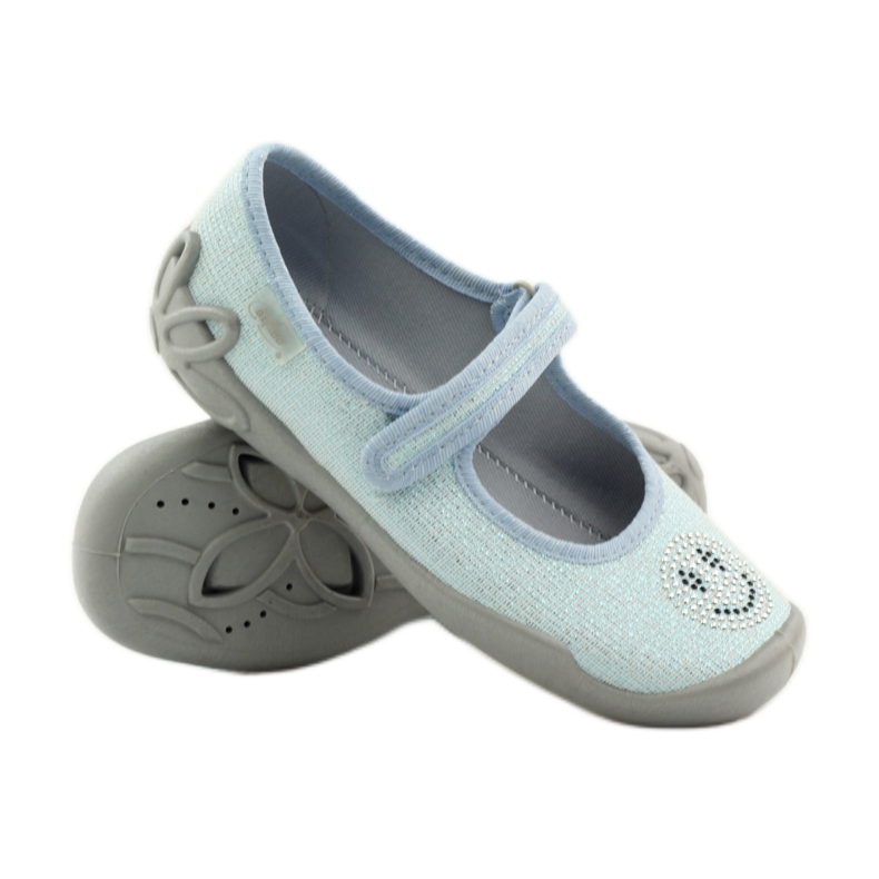 Befado 114y289 ballerinatossut Siniset hymiöt sininen 3