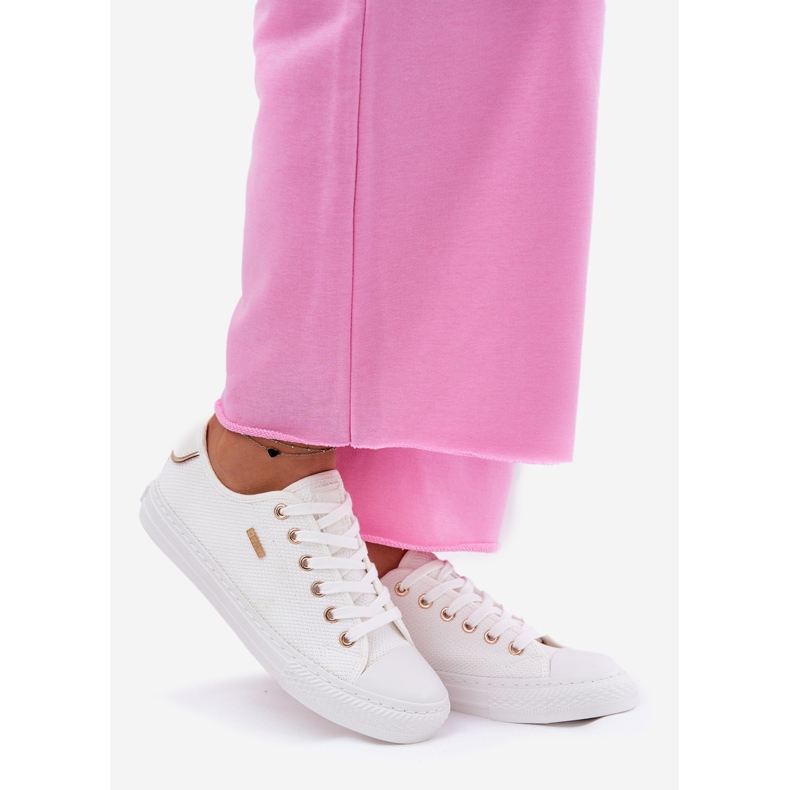 Big Star Naisten materiaalien lenkkarit iso tähti RR274766 valkoinen 1