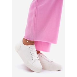 Big Star Naisten materiaalien lenkkarit iso tähti RR274405 valkoinen 1