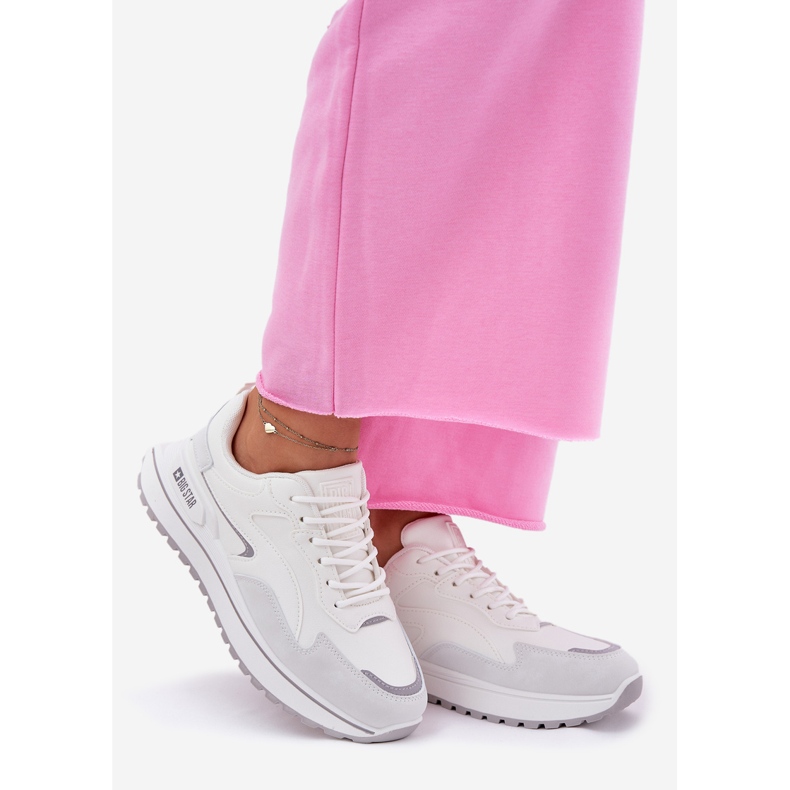 Naisten lenkkarit Big Star RR274A213 Hi-Poly System White System valkoinen 1