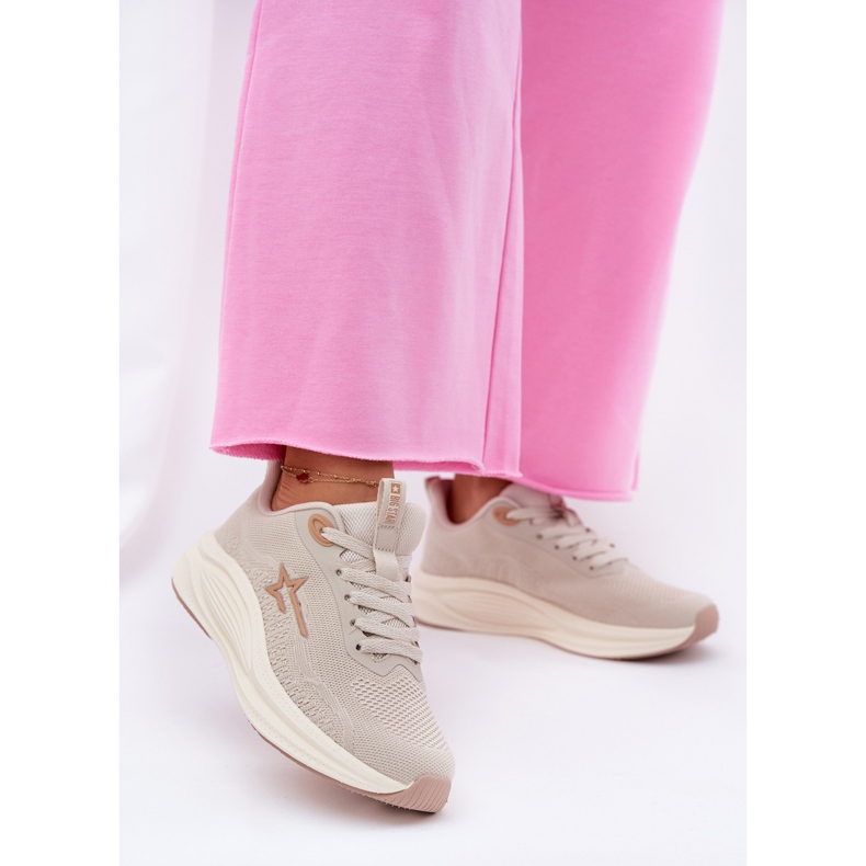 Big Star Sneakers Sports Shoes Naisten iso tähti RR274A145 Hi-Polish Beige -järjestelmä 2
