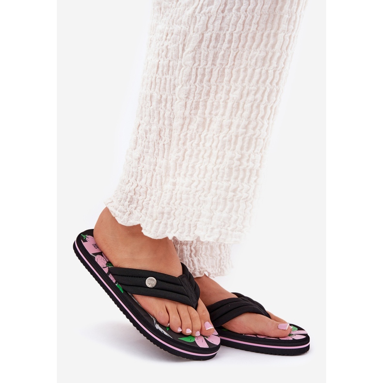 Japanilaiset naisten flip flops Big Star RR274A111 Black musta 1
