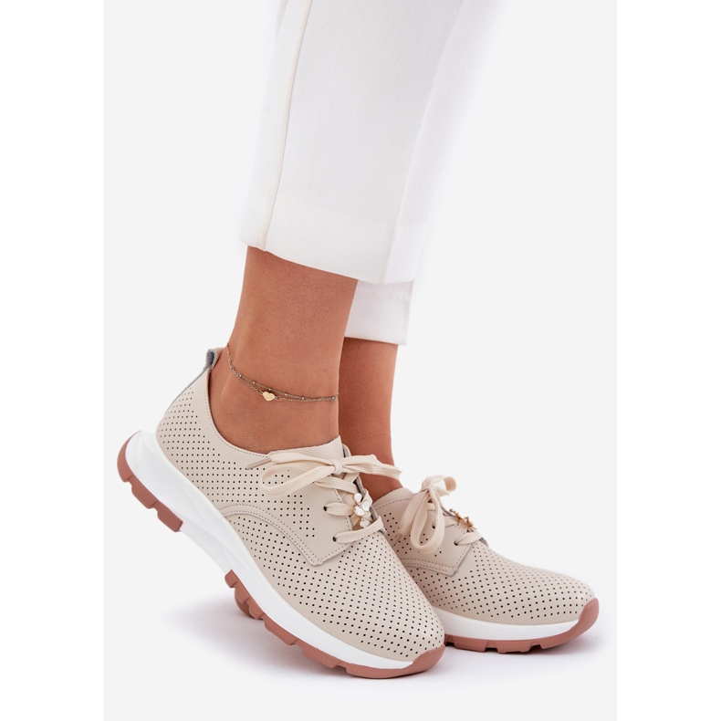 Naisten nahkakengät Artiker 54c1811 beige 1