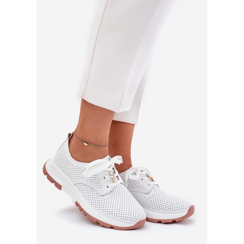 ARTIKER Naisten nahkakengät Artker 54c1810 valkoinen nasta 1