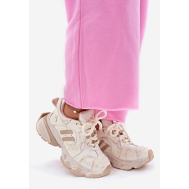 Naisten nahka lenkkarit Goe RR2N4037 Beige 1