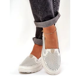 Evento Valon nahkainen avoin työsuhde 24pb18-6870 valkoinen 2