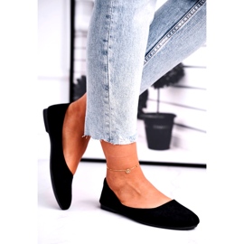 Evento Naisten mokkanahka Ballerinas 9BL02-1031 Nahkapohjainen musta insertti 2