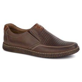 KOMODO Miesten nahkakengät Rento Openwork 854/L/2 ruskea 2