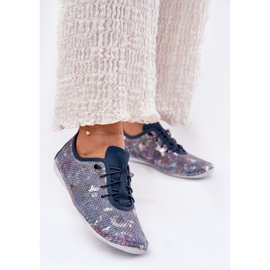 Naisten kengät, jotka on valmistettu luonnollisesta nahkakuvioisesta Artiker 56c2691 sinisestä sininen 2