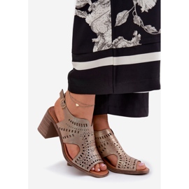 AVOLLISET Naisten sandaalit kultaisessa pylväässä kultainen 1