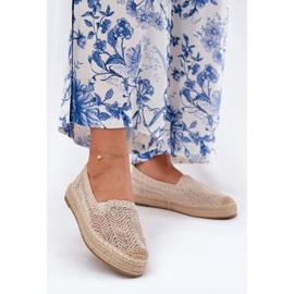 Naisten Espadrilles Vinceza 17392 Beige -alustalla 2
