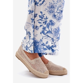 Naisten Espadrilles Vinceza 17392 Beige -alustalla 1
