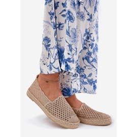 Naisten Espadrilles Vinceza 13625 Beige -punoksen kanssa 1