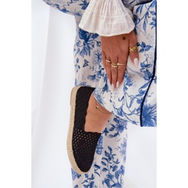 Naisten espadrilles Vinceza 13625: n mustan punoksen kanssa 2