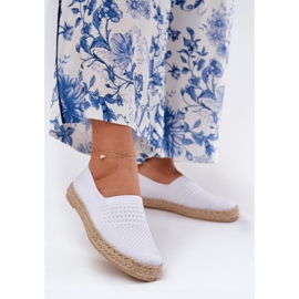Naisten espadrilles Vinceza Braid 13624 valkoinen 2