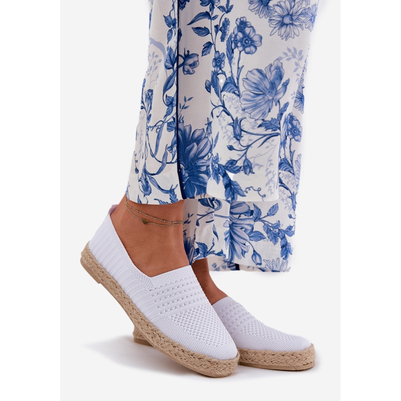 Naisten espadrilles Vinceza Braid 13624 valkoinen 1