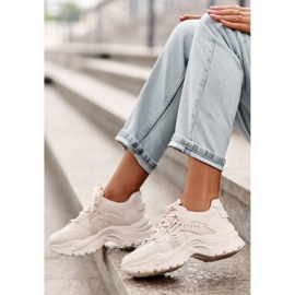 Evento Massiiviset naisten urheilukengät lenkkarit beige 2