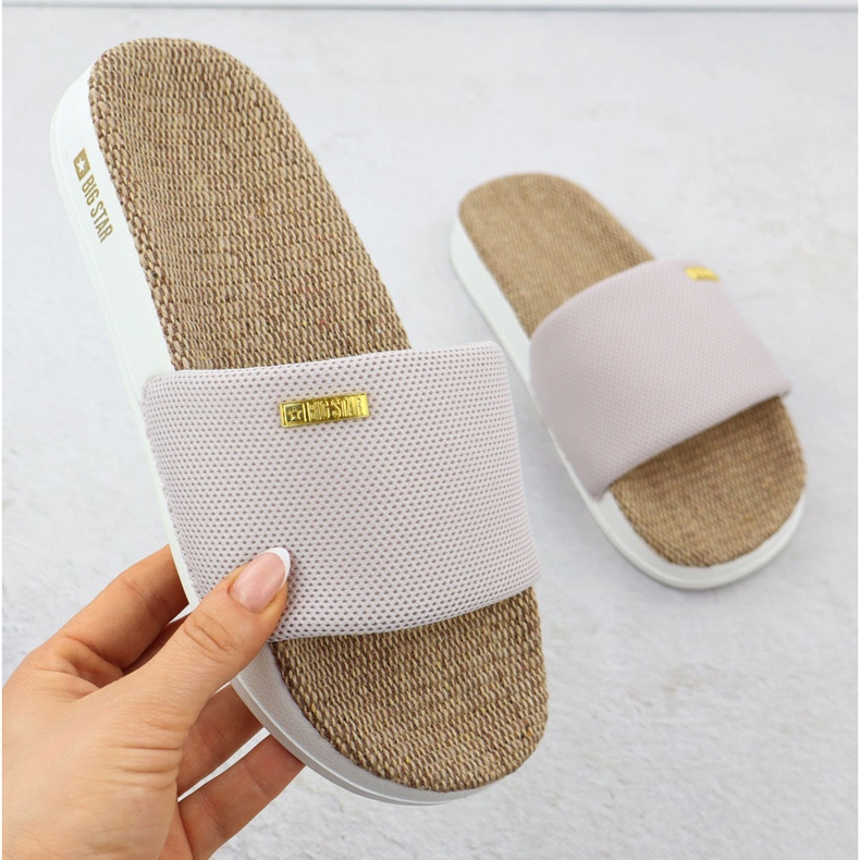 Naisten uima -allas Flip Flops Big Star RR274A105 vaaleanpunainen 1