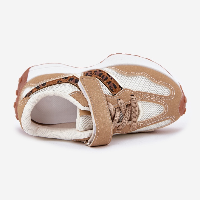 Lasten lenkkarit tarranauhalla beige 2