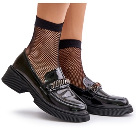 S.Barski Naisten lakatut looffoles-leipomot koristeella LZ42-030 MUSTA 5