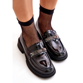 S.Barski Naisten lakatut looffoles-leipomot koristeella LZ42-030 MUSTA 3