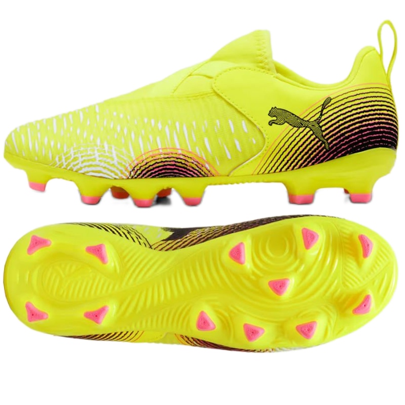 PUMA Future 8 Match LL FG/AG JR 108285-03 Jalkapallokengät keltainen 1