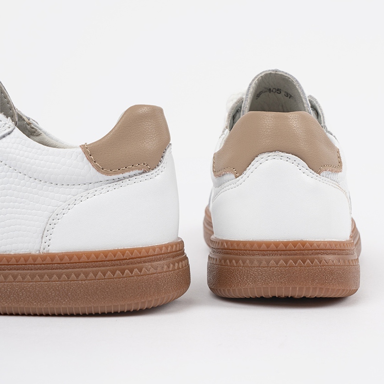 Valkoiset lenkkarit naisten nahka Sergio Leone valkoinen 1