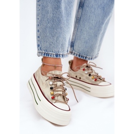 Naisten lenkkarit laiturilla goe rr2n4105 beige 2