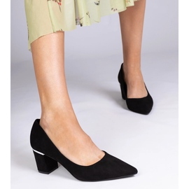 Mustat naisten pumput Ekozamszusta 1