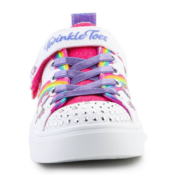 Skechers Twinkle Toes S Lights Twinkle Sparks Jumpin Clouds kengät 314809L-WMLT valkoinen 1