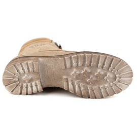 Olivier Naisten nahkasaappaat, eristetyt talvisaappaat, 365BB, beige 4