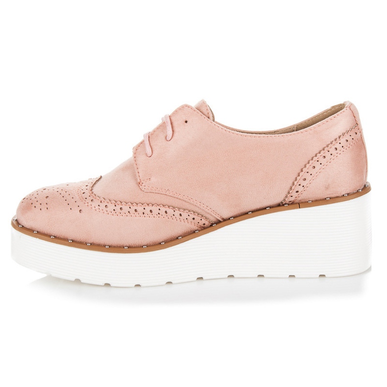 Seastar Mokkanahkaiset kiilakorkokengät vaaleanpunainen 1