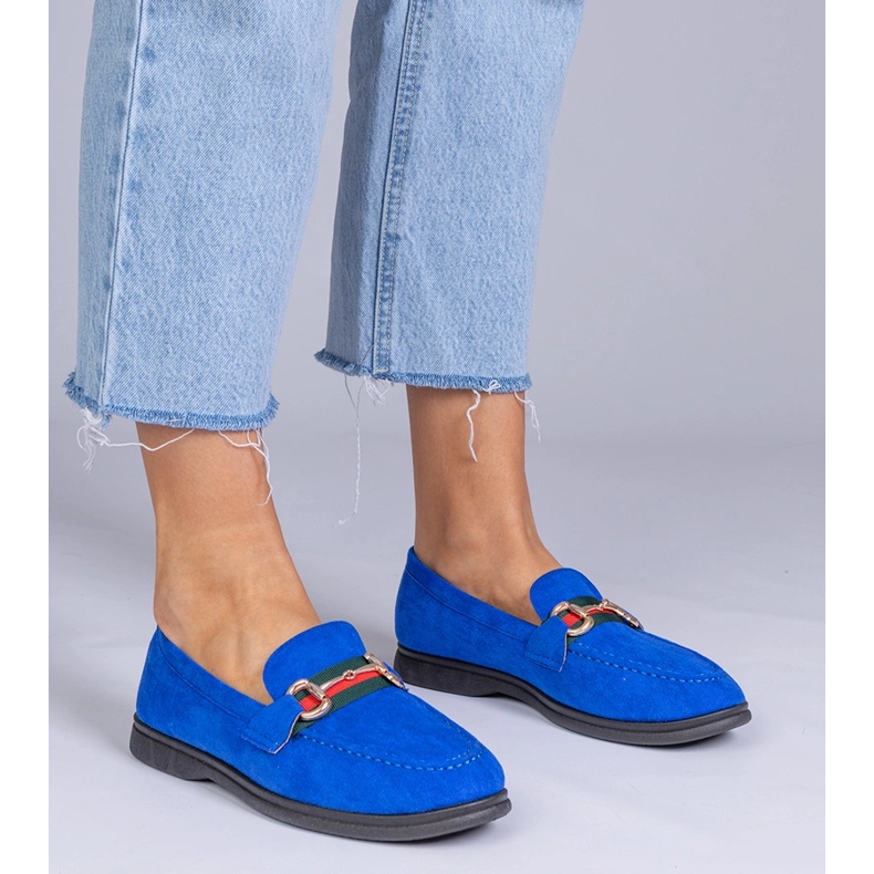 Siniset leipät Ekozamszista kultaisella sisustuksella sininen 1