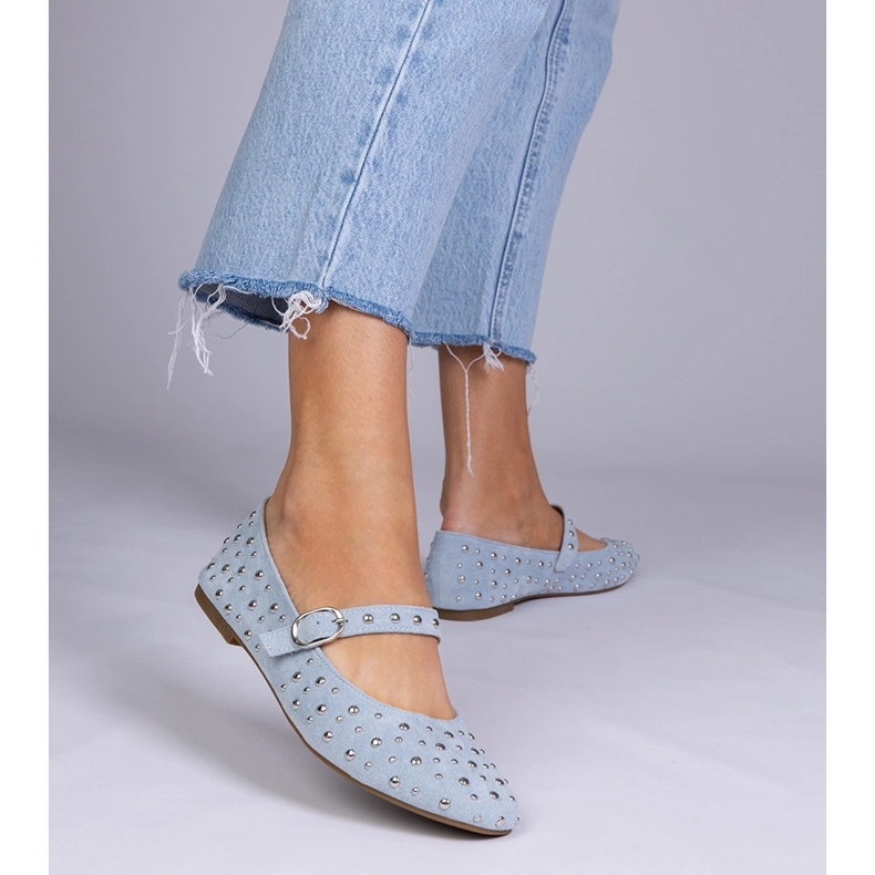 Siniset balleriinit nastat ja soljet sininen 1